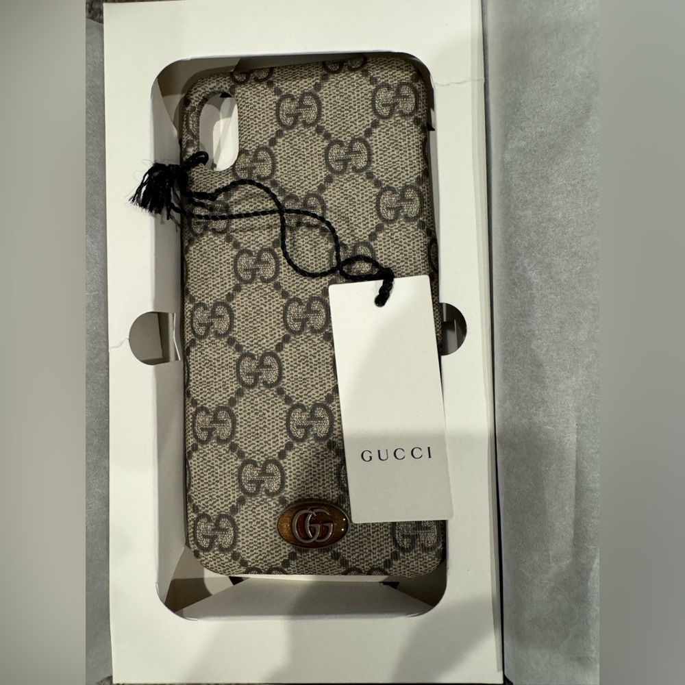 GUCCI GG Supreme Monogram Ophidia iPhone XS Max Case NWT - Picture 3 of 10